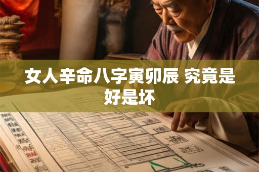 女人辛命八字寅卯辰 究竟是好是坏
