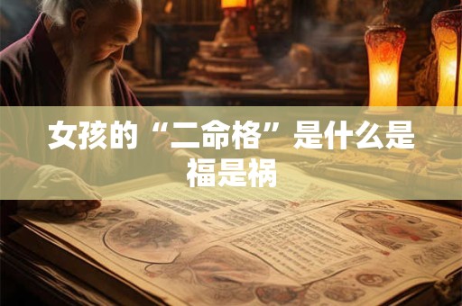女孩的“二命格”是什么是福是祸
