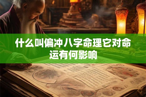 什么叫偏冲八字命理它对命运有何影响