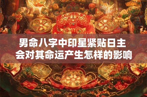 男命八字中印星紧贴日主 会对其命运产生怎样的影响呢