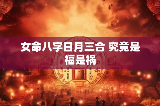 女命八字日月三合 究竟是福是祸