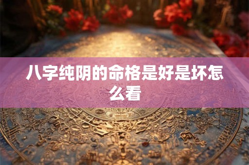 八字纯阴的命格是好是坏怎么看
