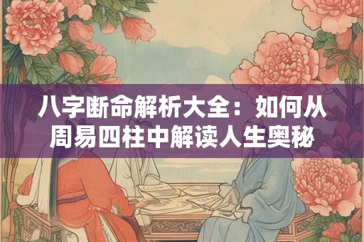 八字断命解析大全：如何从周易四柱中解读人生奥秘