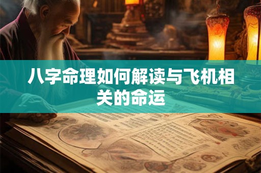 八字命理如何解读与飞机相关的命运