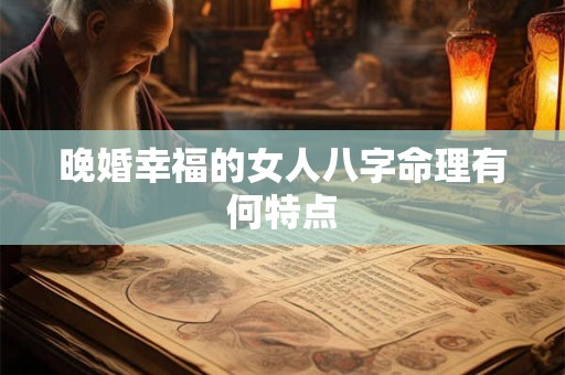 晚婚幸福的女人八字命理有何特点