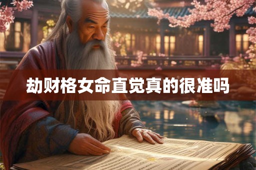 劫财格女命直觉真的很准吗