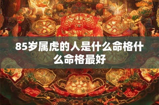 85岁属虎的人是什么命格什么命格最好