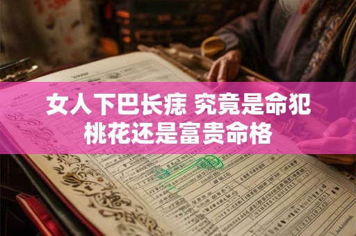 女人下巴长痣 究竟是命犯桃花还是富贵命格