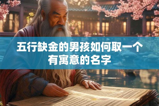 五行缺金的男孩如何取一个有寓意的名字