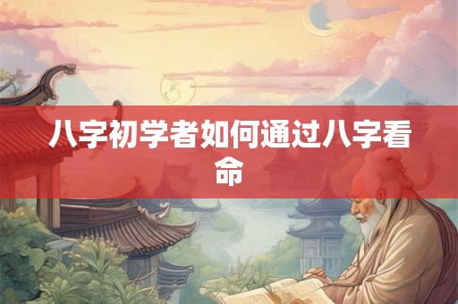 八字初学者如何通过八字看命
