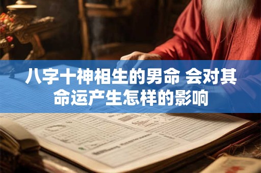 八字十神相生的男命 会对其命运产生怎样的影响