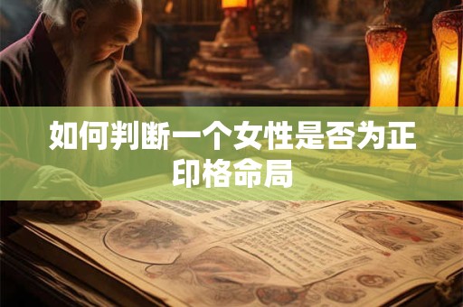 如何判断一个女性是否为正印格命局