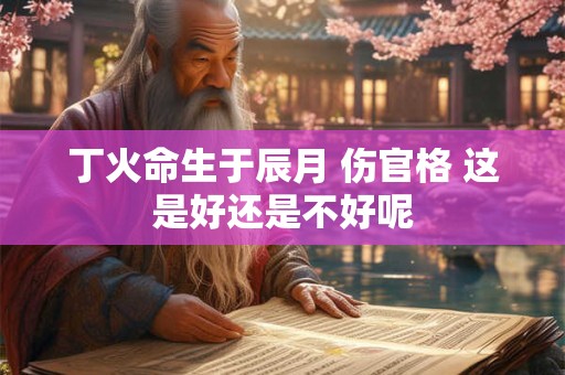 丁火命生于辰月 伤官格 这是好还是不好呢