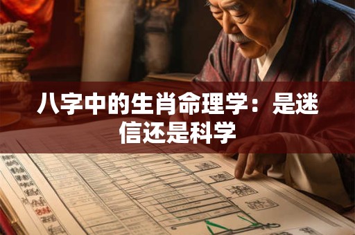 八字中的生肖命理学：是迷信还是科学