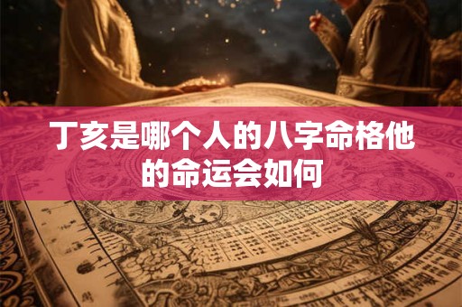 丁亥是哪个人的八字命格他的命运会如何