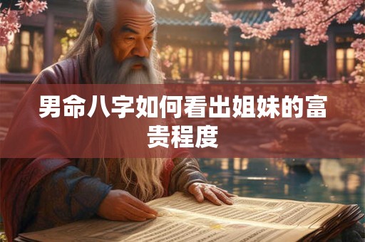 男命八字如何看出姐妹的富贵程度