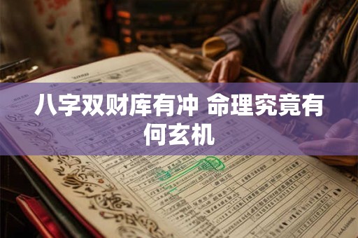 八字双财库有冲 命理究竟有何玄机