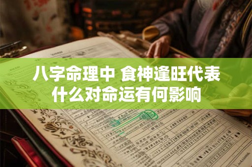 八字命理中 食神逢旺代表什么对命运有何影响