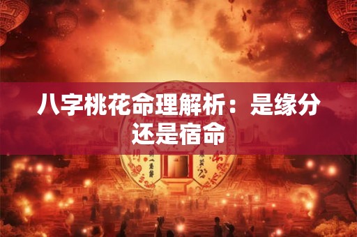 八字桃花命理解析：是缘分还是宿命