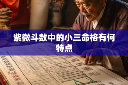 紫微斗数中的小三命格有何特点