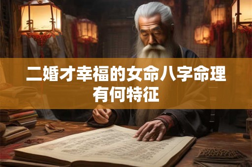 二婚才幸福的女命八字命理有何特征