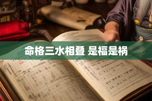 命格三水相叠 是福是祸