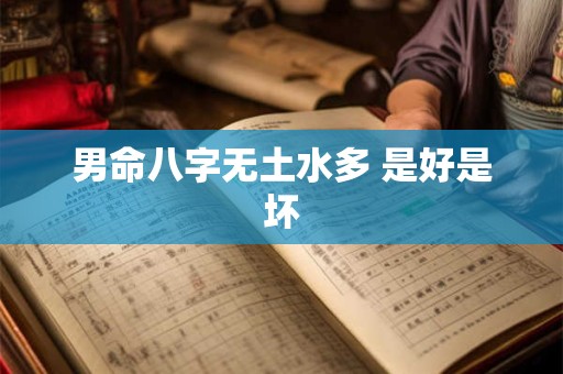 男命八字无土水多 是好是坏