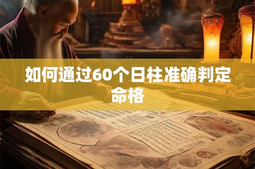 如何通过60个日柱准确判定命格