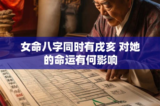 女命八字同时有戌亥 对她的命运有何影响