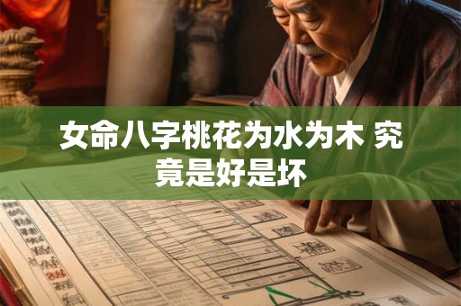 女命八字桃花为水为木 究竟是好是坏