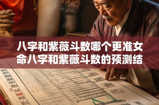 八字和紫薇斗数哪个更准女命八字和紫薇斗数的预测结果为何不同