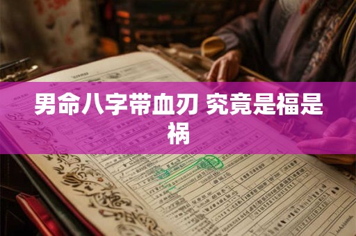 男命八字带血刃 究竟是福是祸