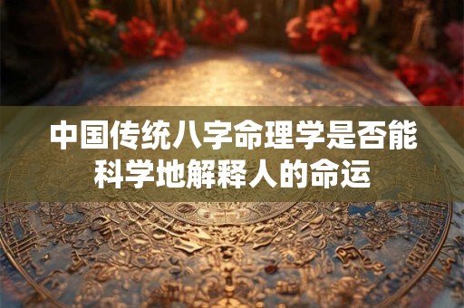 中国传统八字命理学是否能科学地解释人的命运