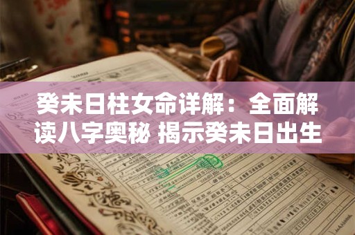 癸未日柱女命详解：全面解读八字奥秘 揭示癸未日出生女性的命运密码