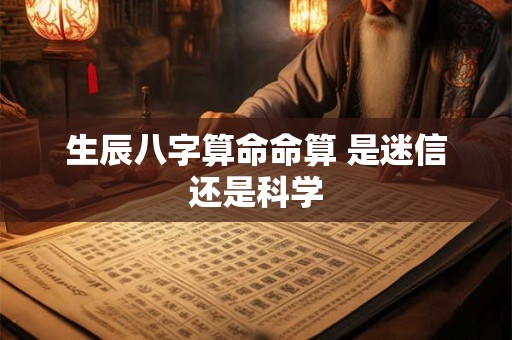 生辰八字算命命算 是迷信还是科学