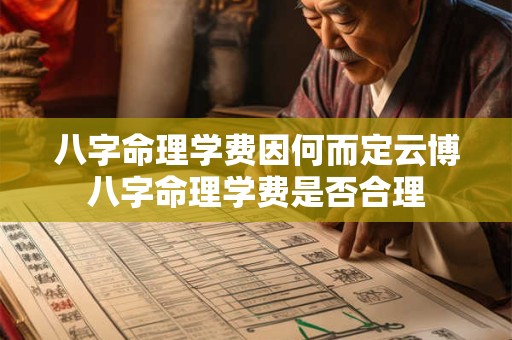八字命理学费因何而定云博八字命理学费是否合理