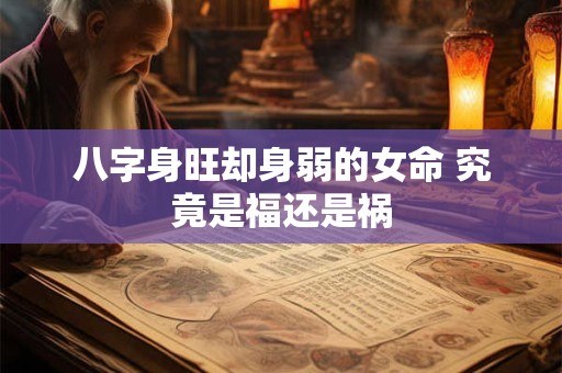 八字身旺却身弱的女命 究竟是福还是祸