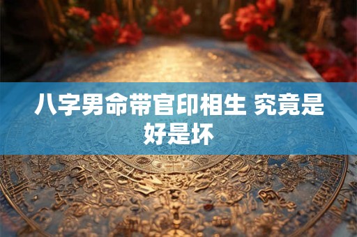 八字男命带官印相生 究竟是好是坏