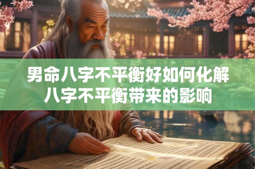 男命八字不平衡好如何化解八字不平衡带来的影响