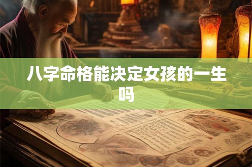 八字命格能决定女孩的一生吗 八字命格能决定女孩的一生吗