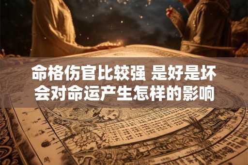 命格伤官比较强 是好是坏会对命运产生怎样的影响