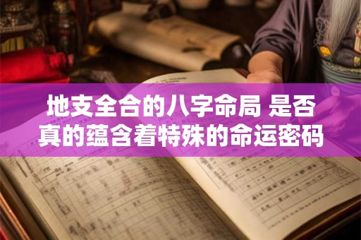 地支全合的八字命局 是否真的蕴含着特殊的命运密码