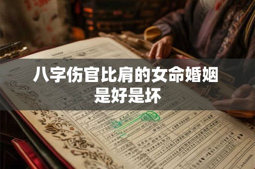 八字伤官比肩的女命婚姻 是好是坏