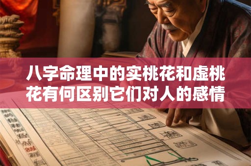 八字命理中的实桃花和虚桃花有何区别它们对人的感情婚姻会产生怎样的影响