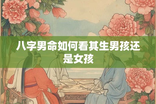八字男命如何看其生男孩还是女孩