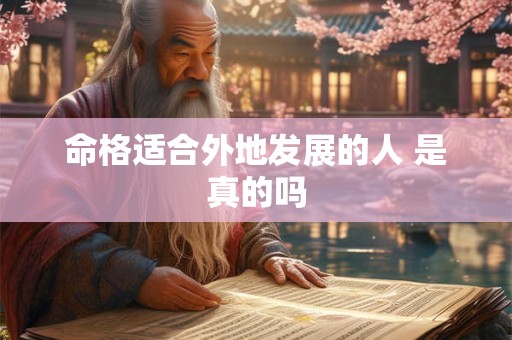 命格适合外地发展的人 是真的吗