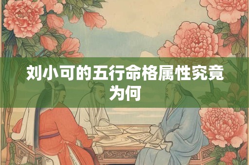 刘小可的五行命格属性究竟为何