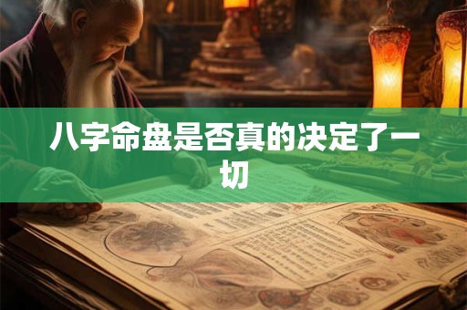 八字命盘是否真的决定了一切