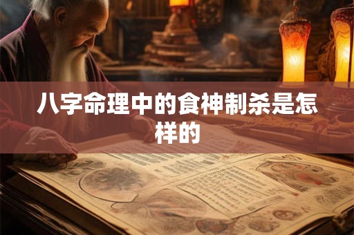 八字命理中的食神制杀是怎样的