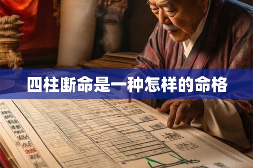 四柱断命是一种怎样的命格